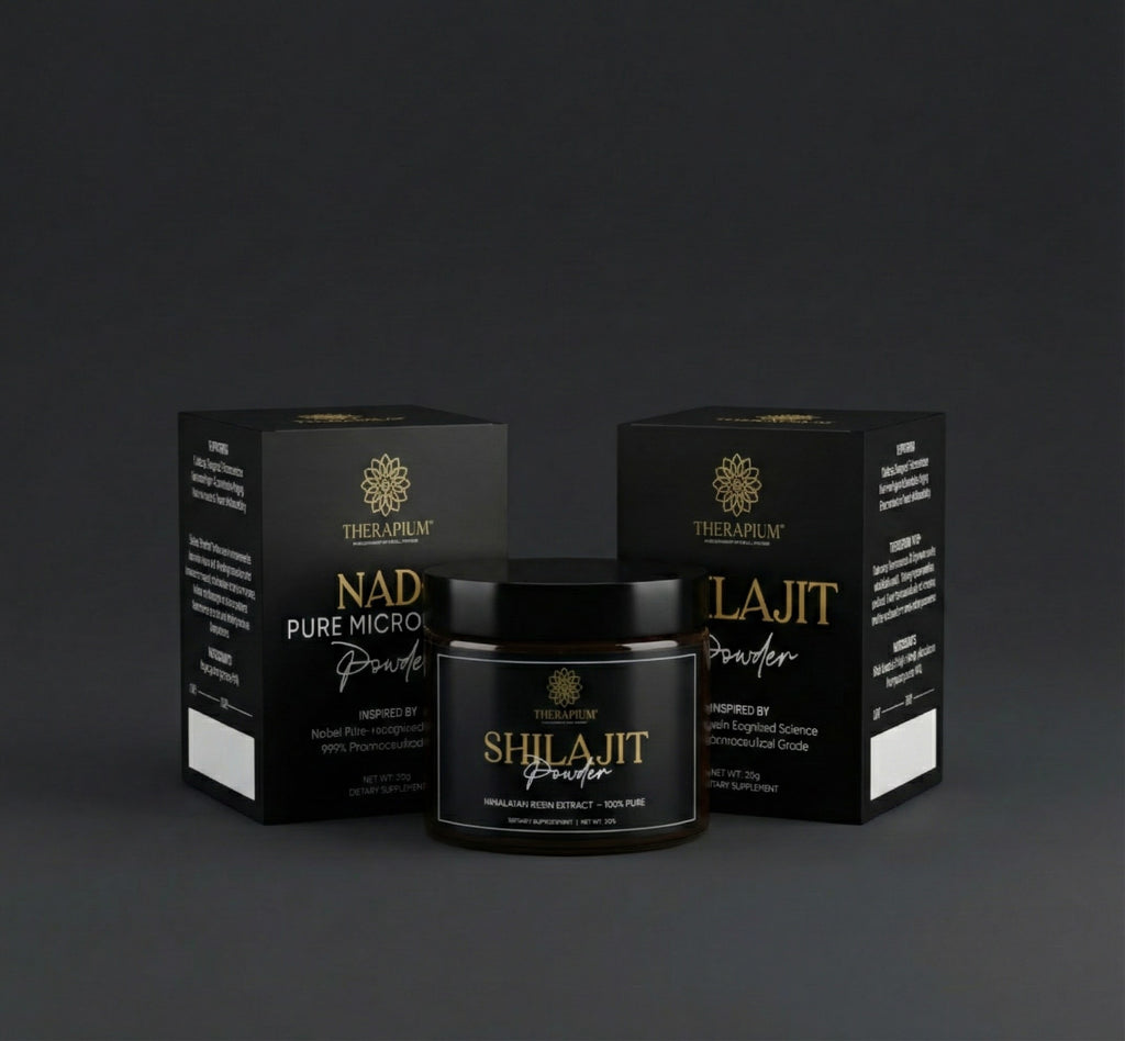 THERAPIUM™ Pachet Energie Zilnică – NAD⁺ 20g + Shilajit 30g