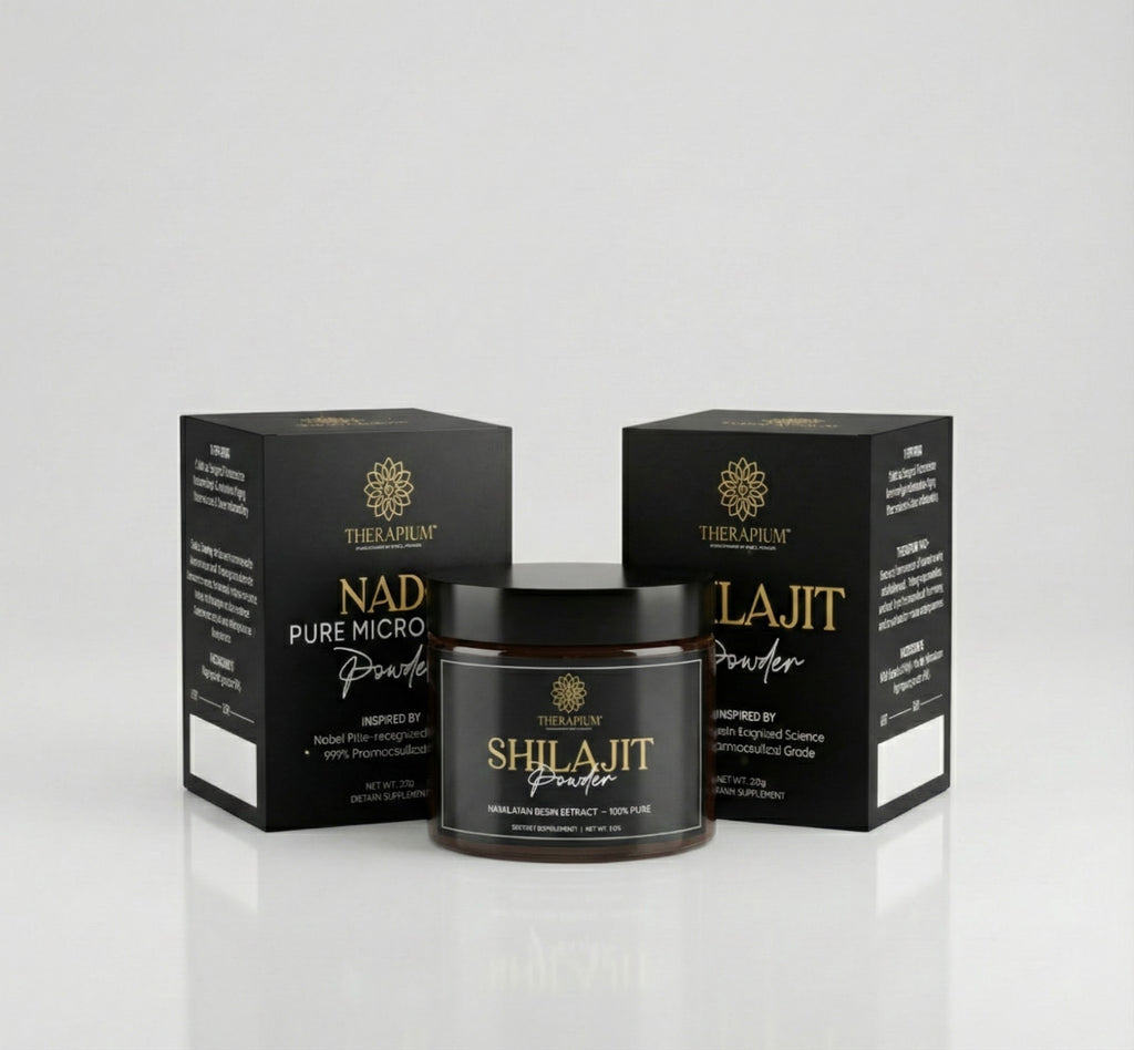 THERAPIUM™ Pachet Energie Zilnică – NAD⁺ 20g + Shilajit 30g